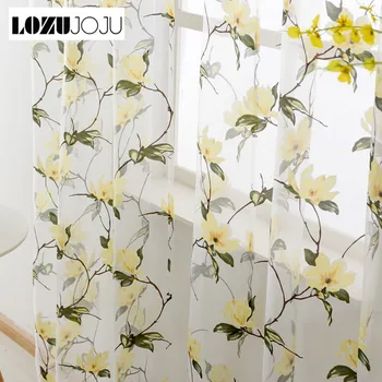 LOZUJOJU Sheer Curtains Floral Pattern Transparent Drop Tulle Pastoral Design Fabric Thread Organza Tape for Living Room Elegant
LOZUJOJU Sheer Curtains Floral Pattern Transparent Drop Tulle Pastoral Design Fabric Thread Organza Tape for Living Room Elegant