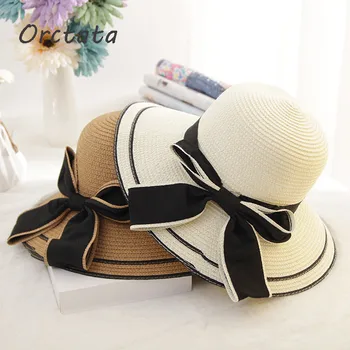 Summer Bowknot Straw Sun Hat for Women Stripe Handmade Foldable Roll Up Hat Fedora Beach Wide Brim Visors Hat Soild Womens Caps
Summer Bowknot Straw Sun Hat for Women Stripe Handmade Foldable Roll Up Hat Fedora Beach Wide Brim Visors Hat Soild Womens Caps
