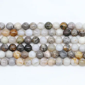 1 strand/lot Natural Stone Bamboo Leaf Agater Bead Round Loose Spacer Beads For Jewelry Making Findings DIY Bracelet Necklace
1 strand/lot Natural Stone Bamboo Leaf Agater Bead Round Loose Spacer Beads For Jewelry Making Findings DIY Bracelet Necklace