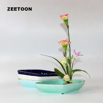 Japanese Hydroponic Flower Pot Rhombus Golden Edge Basin Ikebana Flower Arrangement Desktop Vase Ceramic Container Dessert Plate
Japanese Hydroponic Flower Pot Rhombus Golden Edge Basin Ikebana Flower Arrangement Desktop Vase Ceramic Container Dessert Plate