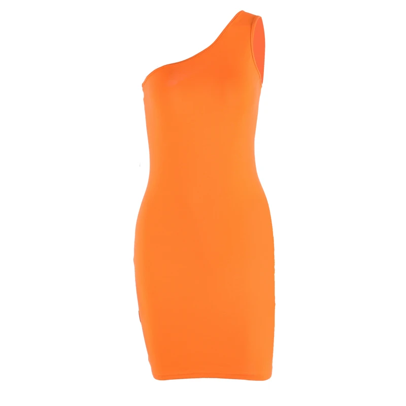 Hugcitar one shoulder cotton slim 2019 summer autumn women bodycon mini dress sexy party club sleeveless clothes Hugcitar one shoulder cotton slim 2019 summer autumn women bodycon mini dress sexy party club sleeveless clothes