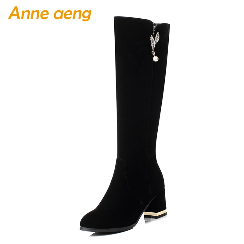2018 New Winter Women Knee-High Boots High Heel Round Toe Zipper Metal Decoration Elegant Sexy Ladies Women Shoes Black Boots
2018 New Winter Women Knee-High Boots High Heel Round Toe Zipper Metal Decoration Elegant Sexy Ladies Women Shoes Black Boots