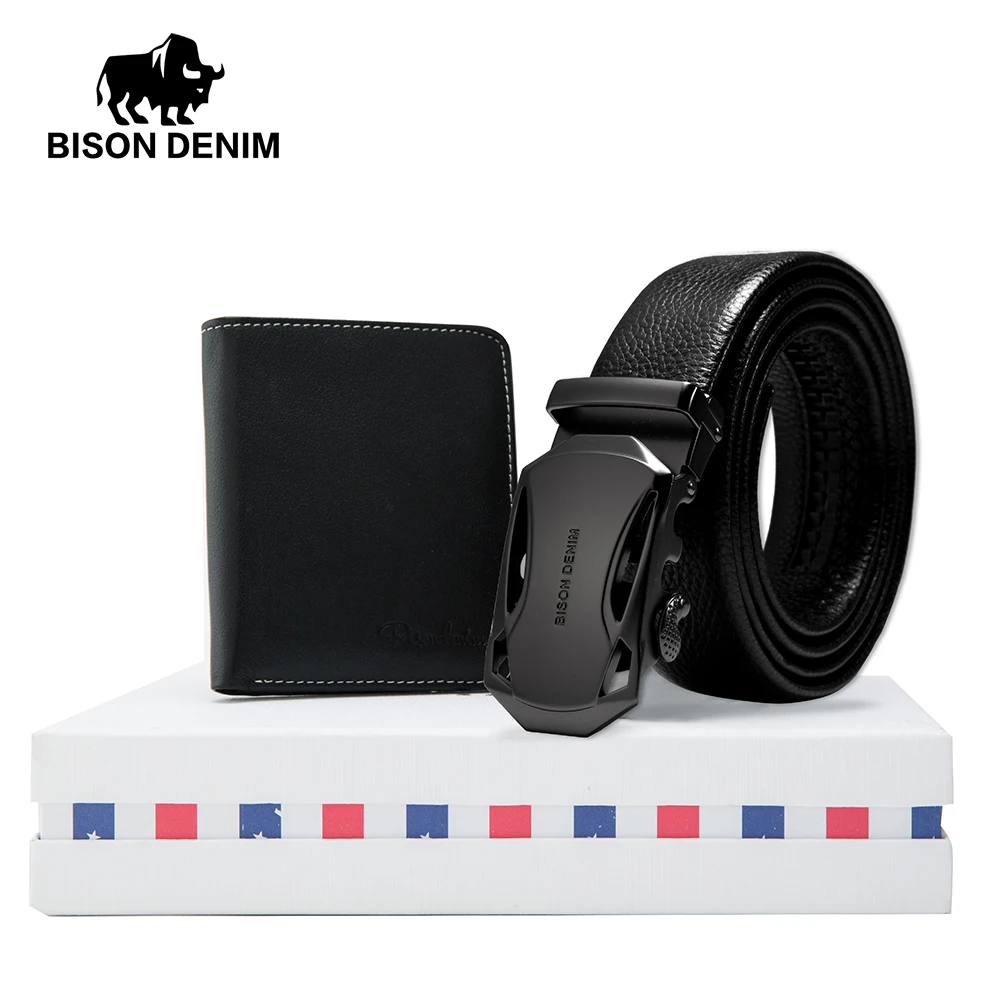 BISON DENIM Men's Belt Gift Box With Hot Sale Mini Wallet Genuine Leather Friend Father Husband Automatic Belts Purse Set N71314
BISON DENIM Men's Belt Gift Box With Hot Sale Mini Wallet Genuine Leather Friend Father Husband Automatic Belts Purse Set N71314