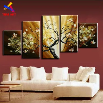 5Panels Canvas Set Painting The Flowers In Blossom Real Handmade Modern Abstract Oil Painting On Canvas Wall Art ,Gift Z040
5Panels Canvas Set Painting The Flowers In Blossom Real Handmade Modern Abstract Oil Painting On Canvas Wall Art ,Gift Z040