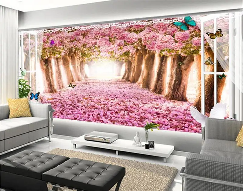 3d room wallpaper custom photo non-woven wallpaper mural Sakura flowers window HD Photo TV sofa background wallpaper for wall 3d
3d room wallpaper custom photo non-woven wallpaper mural Sakura flowers window HD Photo TV sofa background wallpaper for wall 3d