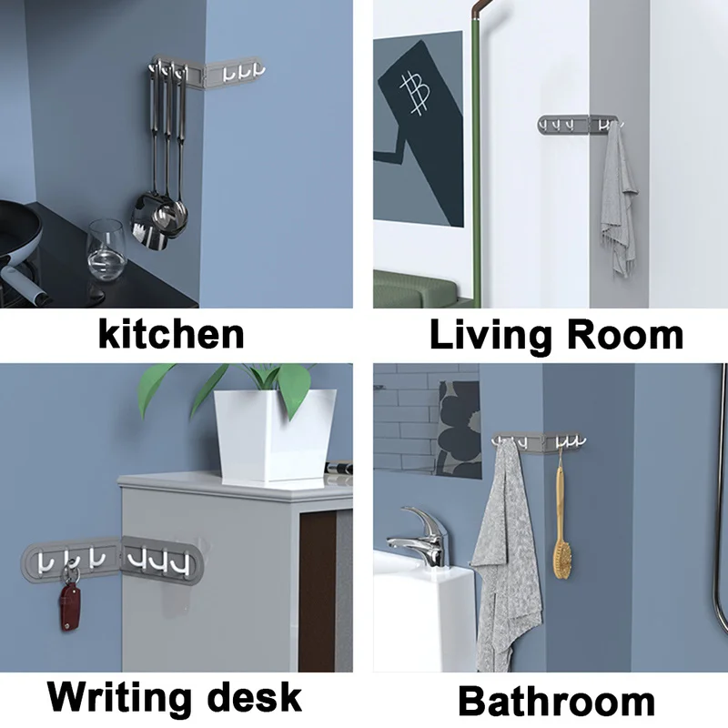 Multi Function Strong Hook Load Bearing 6Hooks Corner Hooks Coat Hook Kitchen No Holes Storage Hook
Multi Function Strong Hook Load Bearing 6Hooks Corner Hooks Coat Hook Kitchen No Holes Storage Hook