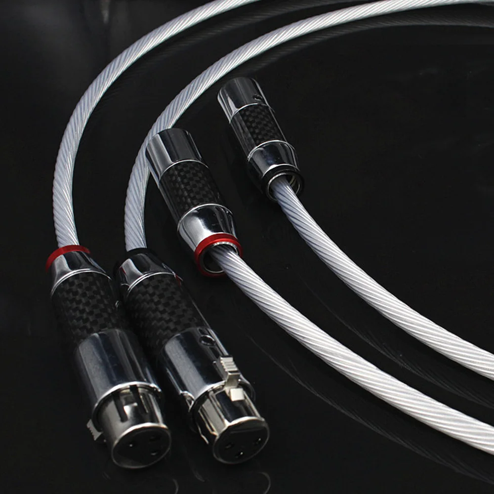 5NOCC Single Crystal Silver + Carbon fibre 2 XLR to 2 XLR balance Audiophiles Audio Cable for Home Theater DVD TV Amplifier CD
5NOCC Single Crystal Silver + Carbon fibre 2 XLR to 2 XLR balance Audiophiles Audio Cable for Home Theater DVD TV Amplifier CD