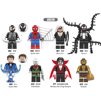 8pcs Superhero Blocks Avengers Captain Bricks Spiderman Venom Chameleon Black Cat Building Blocks Toys For Children 
8pcs Superhero Blocks Avengers Captain Bricks Spiderman Venom Chameleon Black Cat Building Blocks Toys For Children
