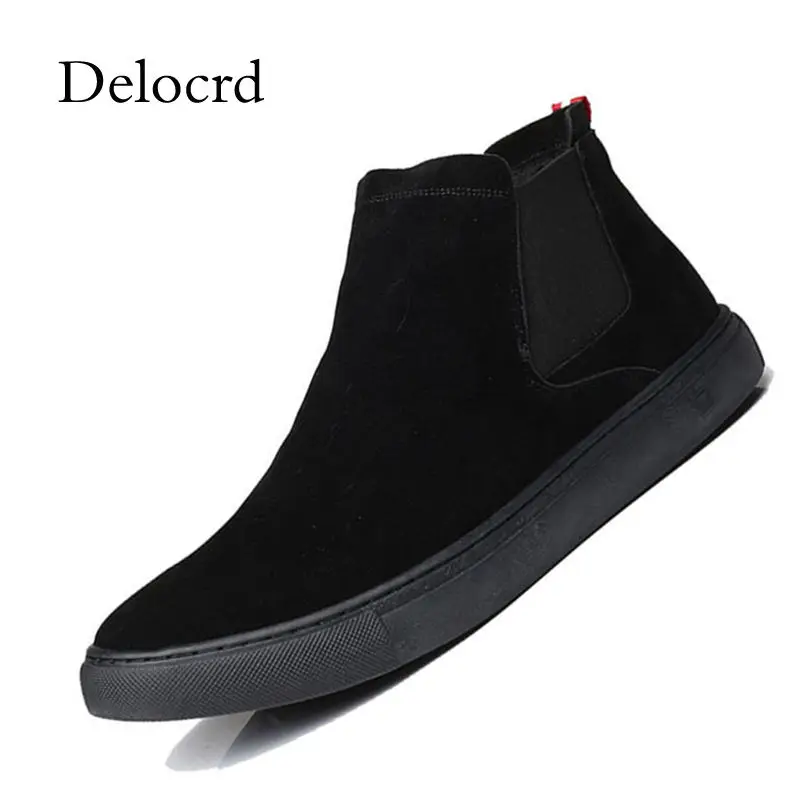 2019 New Winter Men Suede Leather Chelsea Boots No Slip All Match Black Ankle Boots Shoes Rubber Sole Casual Men S
2019 New Winter Men Suede Leather Chelsea Boots No Slip All Match Black Ankle Boots Shoes Rubber Sole Casual Men S