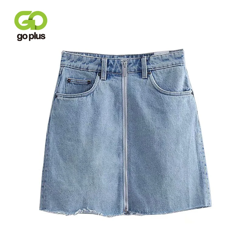GOPLUS 2019 Spring Summer Denim Skirt Woman Vintage Sexy Solid Blue Zipper Mini Skirts Womans High Waist Short Jeans Skirt C7511
GOPLUS 2019 Spring Summer Denim Skirt Woman Vintage Sexy Solid Blue Zipper Mini Skirts Womans High Waist Short Jeans Skirt C7511
