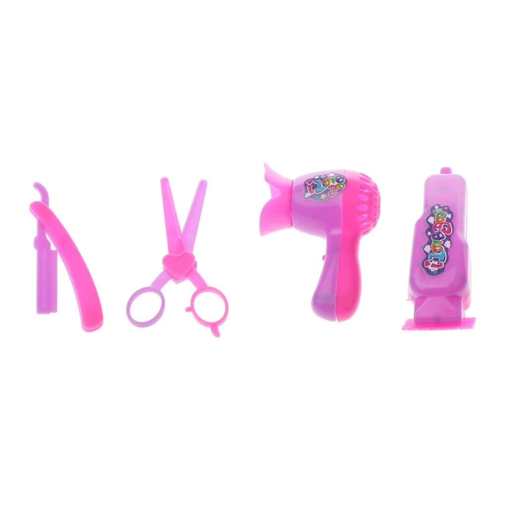 High quality Mini Pink Wardrobe with 3 big drawers and 2 small drawers Suitable for 29cm fashion doll dollhouses decoration