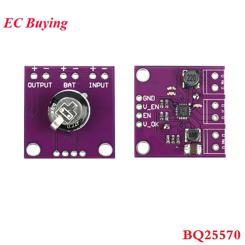 BQ25570 Energy Harvester Module Step Up Boost Charger and Buck Converter Module Low Power
BQ25570 Energy Harvester Module Step Up Boost Charger and Buck Converter Module Low Power