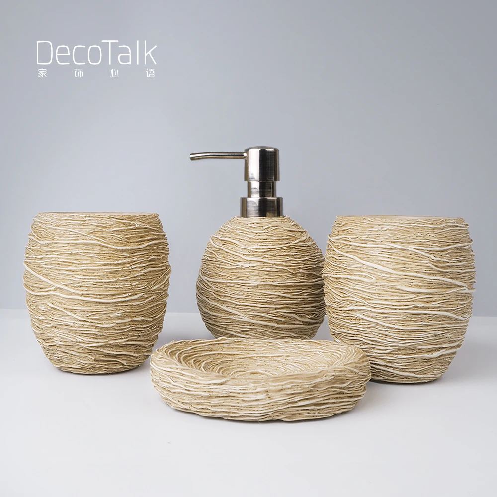 DecoTalk Resin Bird's Nest Bathroom 4 pieces Set Rural Style Home Decor Hotel Room Decoration Wedding Housewarming gift set
DecoTalk Resin Bird's Nest Bathroom 4 pieces Set Rural Style Home Decor Hotel Room Decoration Wedding Housewarming gift set