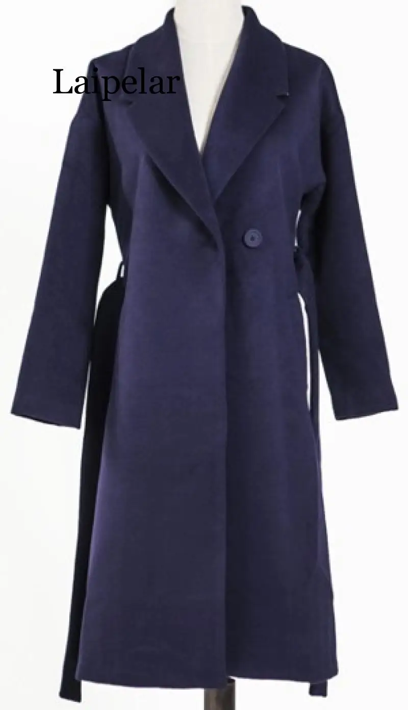 Laipelar 2019 Fall Winter Women Simple Cashmere look Long Robe Belted Coat Female Woolen Outerwear
Laipelar 2019 Fall Winter Women Simple Cashmere look Long Robe Belted Coat Female Woolen Outerwear