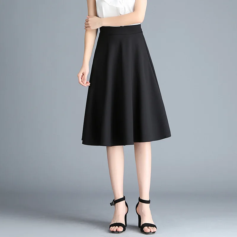 High waist skirt pleats A-shaped skirt half-length skirt Spring Female Korean student skirt Summer skirts womens black kawaii
High waist skirt pleats A-shaped skirt half-length skirt Spring Female Korean student skirt Summer skirts womens black kawaii