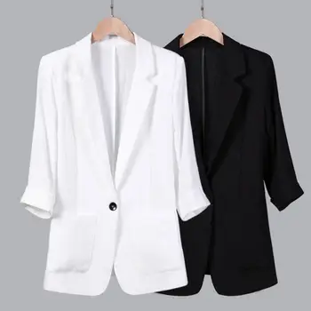 Plus Size 7XL White Black Women Blazers And Jackets Spring Summer Thin Women Blazer Casual Suit Jacket Blaser Feminino C5365
Plus Size 7XL White Black Women Blazers And Jackets Spring Summer Thin Women Blazer Casual Suit Jacket Blaser Feminino C5365