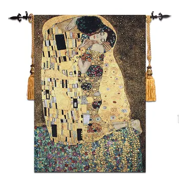90x140cm Gustav Klimt - kiss Wedding gift Symbol of love Wall hanging tapestry Dress women Home jacauard fabric textile Aubusson
90x140cm Gustav Klimt - kiss Wedding gift Symbol of love Wall hanging tapestry Dress women Home jacauard fabric textile Aubusson