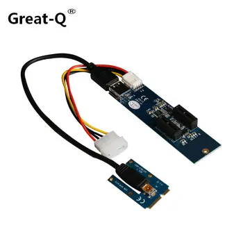 Great-Q mini PCI Express to Dual mini PCI Express Adapter Card mini PCIe x1 to Router Tow 2 Mini PCI-E slot Riser Card
Great-Q mini PCI Express to Dual mini PCI Express Adapter Card mini PCIe x1 to Router Tow 2 Mini PCI-E slot Riser Card