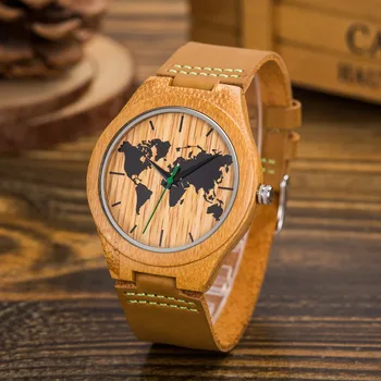 New 2018 Wood Retro Men Casual Wooden Watches Men Lifelike Special Design map Dial Face Bamboo relogio masculino Ideal Gifts Tim
New 2018 Wood Retro Men Casual Wooden Watches Men Lifelike Special Design map Dial Face Bamboo relogio masculino Ideal Gifts Tim