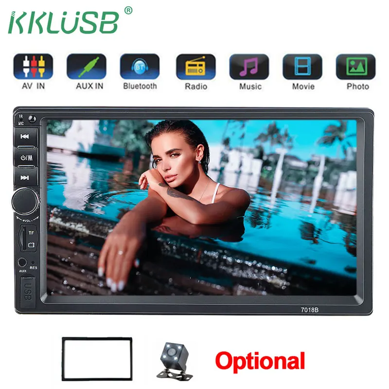 Autoradio 2 din Cassette Recorder Car Radio HD 7" 7018B Touch Screen Car Audio Bluetooth Rear View Camera MP5 Multimidio Player
Autoradio 2 din Cassette Recorder Car Radio HD 7" 7018B Touch Screen Car Audio Bluetooth Rear View Camera MP5 Multimidio Player