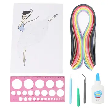 DIY Handcraft Patterns Paper Quilling Set Children Interest Cultivation Quilling Paper Tool Kit Cardboard Tweezer Glue Paper pen
DIY Handcraft Patterns Paper Quilling Set Children Interest Cultivation Quilling Paper Tool Kit Cardboard Tweezer Glue Paper pen