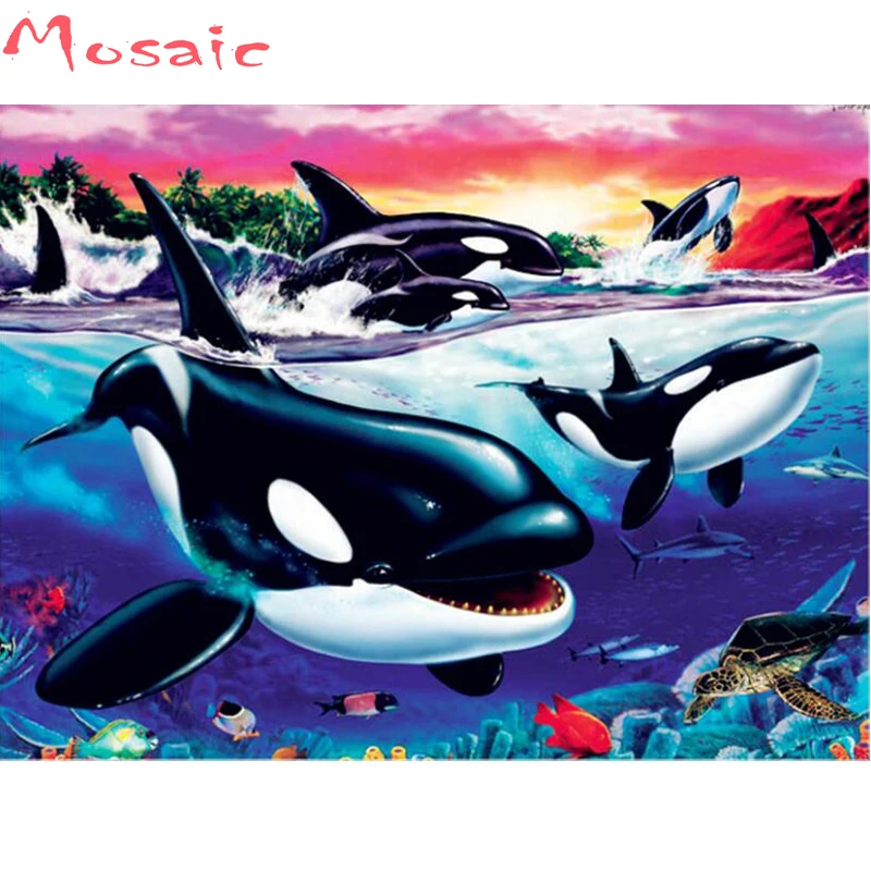 DIY Crystal full drill square 5D diamond painting Shark,whale animal cross stitch kit mosaic rhinestone Needlework home decor
DIY Crystal full drill square 5D diamond painting Shark,whale animal cross stitch kit mosaic rhinestone Needlework home decor