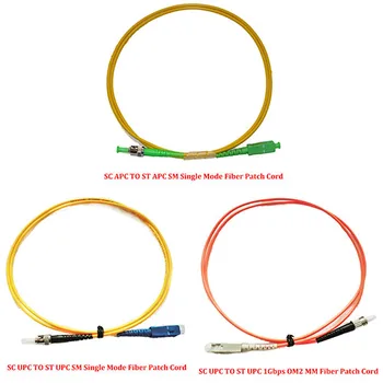 SC TO ST 30 Pieces 2.0 Meter Optical Fiber Patch Cord UPC/APC SM Single Mode MM 50/125 Multi Mode 1Gbps OM2 Simplex 3.0mm
SC TO ST 30 Pieces 2.0 Meter Optical Fiber Patch Cord UPC/APC SM Single Mode MM 50/125 Multi Mode 1Gbps OM2 Simplex 3.0mm