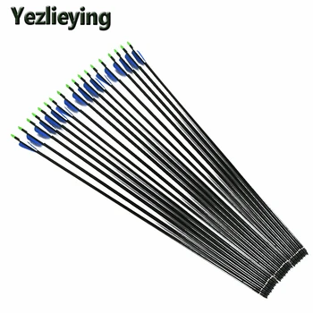 High Quality 6/12 /24pcs 84cm Fiberglass Blue White Feathers Replaceable Arrows Archery Arrows Composite Bows or Longbow Hunting
High Quality 6/12 /24pcs 84cm Fiberglass Blue White Feathers Replaceable Arrows Archery Arrows Composite Bows or Longbow Hunting