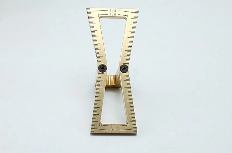 Dovetail Mortise Gauge Hand Cut Copper Marker Template D