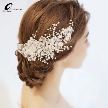 QUEENCO White Floral Bridal Headpiece Pearl Tiara Wedding Hair Accessories Hair Vine Handmade Hair Jewelry Bridesmaid Ornaments
QUEENCO White Floral Bridal Headpiece Pearl Tiara Wedding Hair Accessories Hair Vine Handmade Hair Jewelry Bridesmaid Ornaments