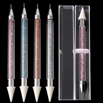 High Quality Dual-ended Nail Dotting Pen Diamond Painting Pen Crystal Beads Handle Rhinestone Studs Picker Wax Pencil Manicure
High Quality Dual-ended Nail Dotting Pen Diamond Painting Pen Crystal Beads Handle Rhinestone Studs Picker Wax Pencil Manicure