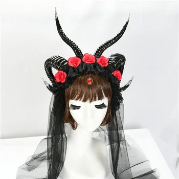 Steampunk Horns Headdress Gothic Headand Halloween Cosplay Moon Spirit Dramatic Steampunk Crown Demon Lace Witch Horns Headpiece
Steampunk Horns Headdress Gothic Headand Halloween Cosplay Moon Spirit Dramatic Steampunk Crown Demon Lace Witch Horns Headpiece