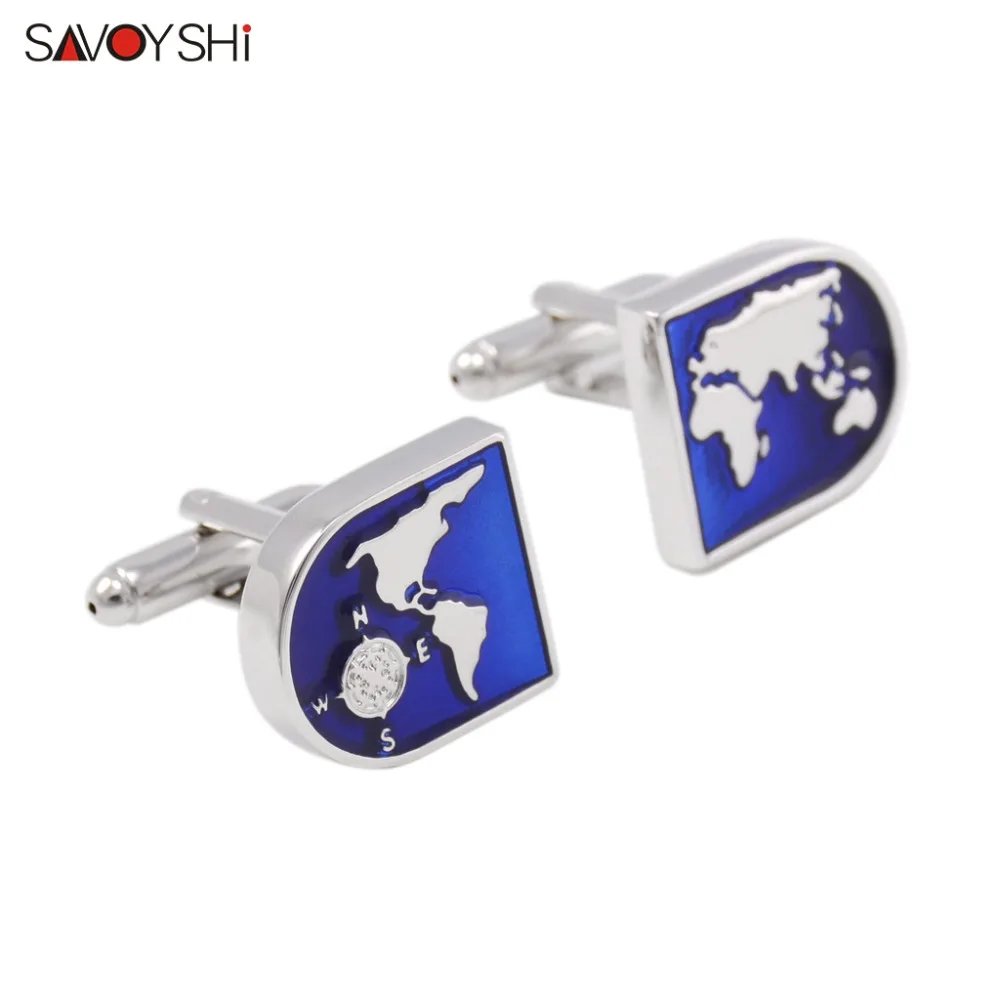 SAVOYSHI Novelty Blue Enamel Mens Shirt Cufflinks High quality Cuff links Brand Crystal Male Cuffs Accessories Free DIY Name
SAVOYSHI Novelty Blue Enamel Mens Shirt Cufflinks High quality Cuff links Brand Crystal Male Cuffs Accessories Free DIY Name