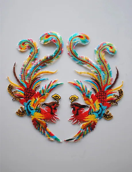1 pair/lot Fashion Iron On mascot patches Garment badge appliques ethnic character DIY Accessory phoenix patches for clothing
1 pair/lot Fashion Iron On mascot patches Garment badge appliques ethnic character DIY Accessory phoenix patches for clothing