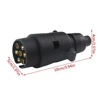 12V 7 Way Round Standard European Car Plug Connector Plastic 7 Pin Socket Plugs For Trailers RVs
12V 7 Way Round Standard European Car Plug Connector Plastic 7 Pin Socket Plugs For Trailers RVs