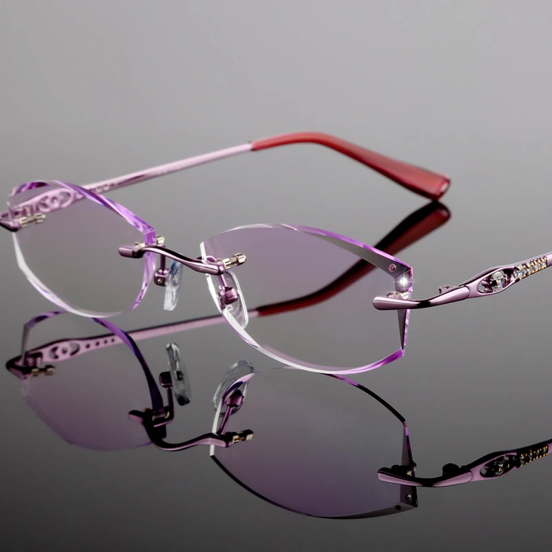 Rimless Glasses Prescription Glasses frame Women's Optical glasses Myopia Hyperopia Progressive prescription yj32
Rimless Glasses Prescription Glasses frame Women's Optical glasses Myopia Hyperopia Progressive prescription yj32