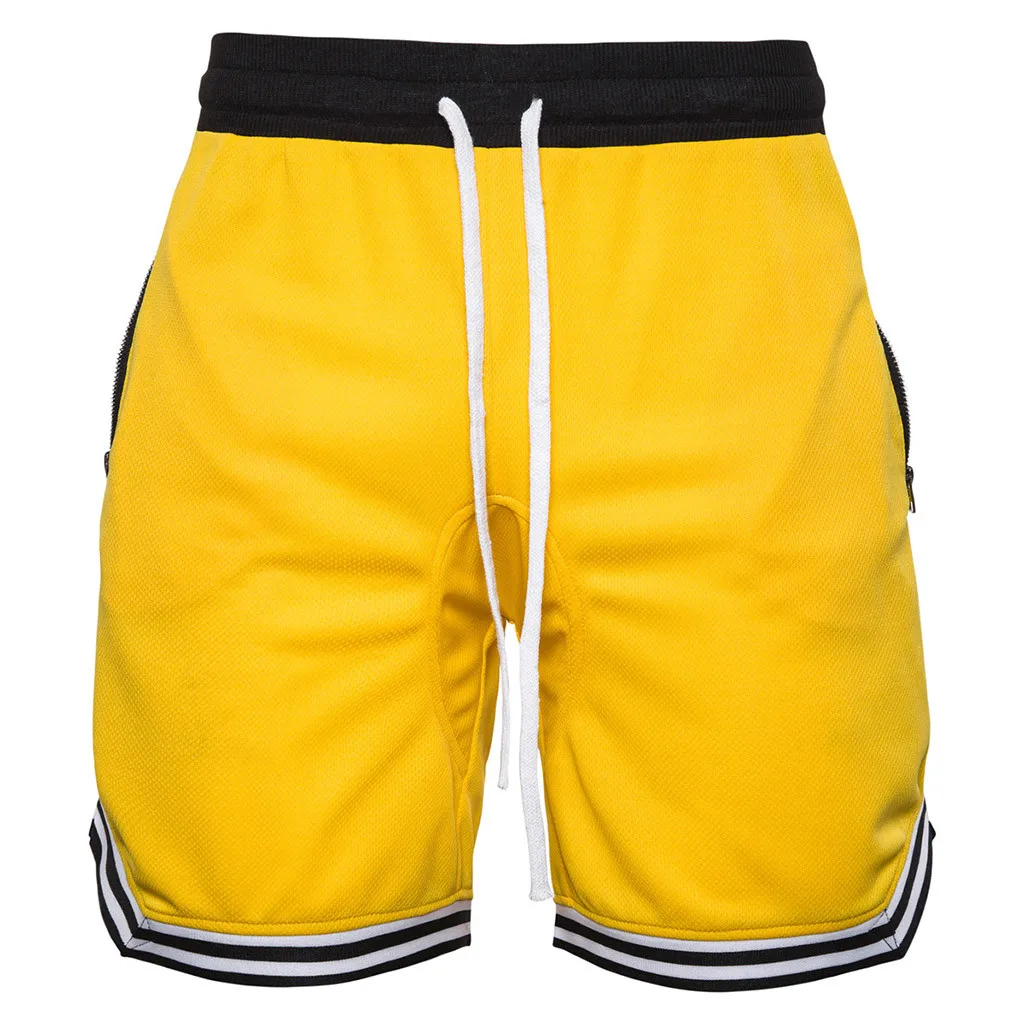 Мужские эластичные шорты с сетчатым карманом повседневные спортивные W426 лето 2019