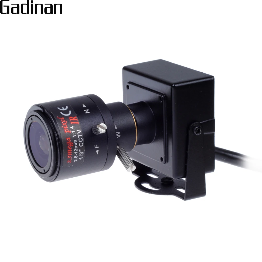 

GADINAN H.264 720P 1.0MP / H.265 1080P 2.0MP Mini IP Camera ONVIF 2.8-12mm Manual Varifocal 4X Zoom lens P2P XMeye With Bracket