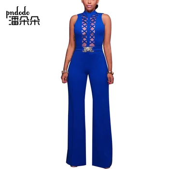 Pndodo 2018 Hot Summer Women Casual Sleeveless Jumpsuit Sexy Backless Mesh Patchwork Jumpsuit Wide Leg Long Bandage Rompers
Pndodo 2018 Hot Summer Women Casual Sleeveless Jumpsuit Sexy Backless Mesh Patchwork Jumpsuit Wide Leg Long Bandage Rompers