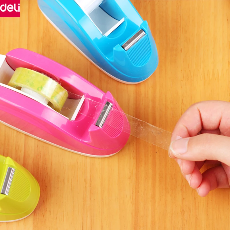 Deli Adhesive Tape Dispenser Office Desktop Scotch Tape Holder with Tape Cutter 1pcs Practical Plastic (4 Colors)
Deli Adhesive Tape Dispenser Office Desktop Scotch Tape Holder with Tape Cutter 1pcs Practical Plastic (4 Colors)