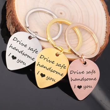 FLYANGEL Engraved Drive Safe handsome beautiful Keyring I Love You For Couples Gifts Stainless Heart Key Chain
FLYANGEL Engraved Drive Safe handsome beautiful Keyring I Love You For Couples Gifts Stainless Heart Key Chain