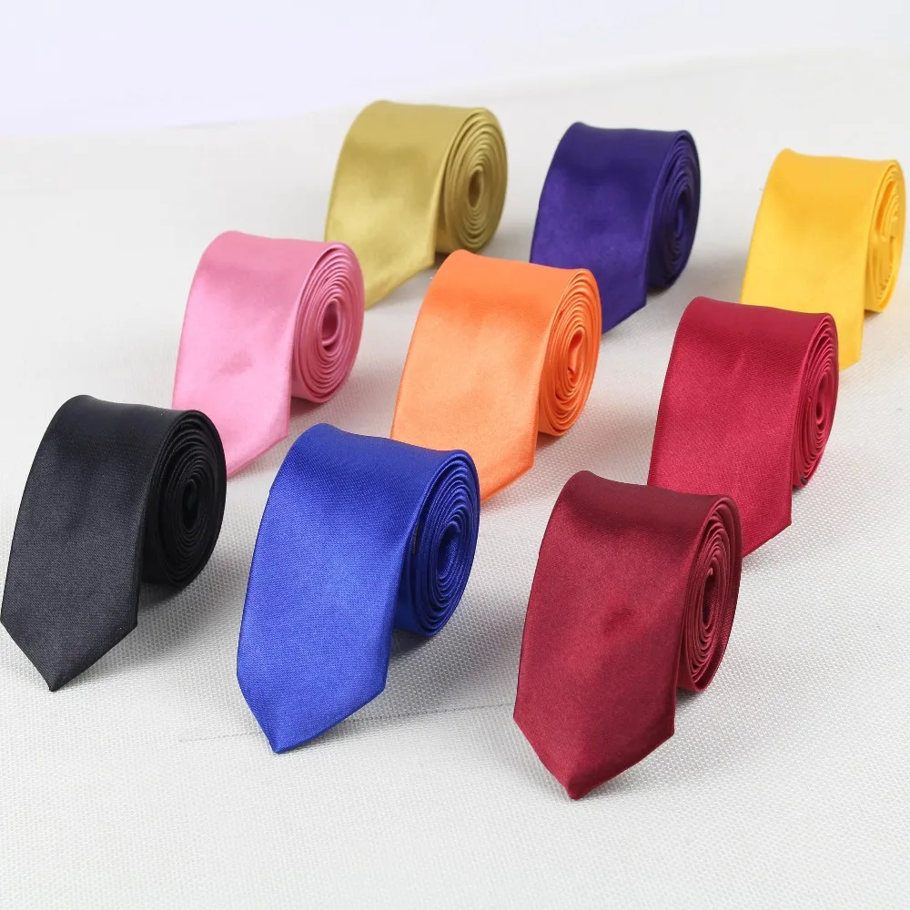 Фото Мужской формальный галстук однотонный классический простой - купить