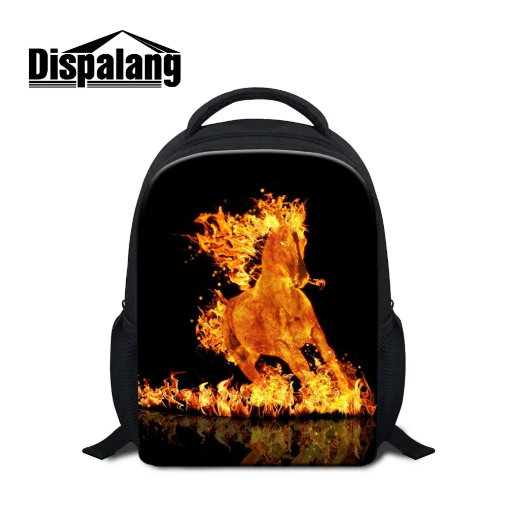 

Dispalang 3D Print Horse Logo on Small Backpack for Children Cute Kids Satchel Fashion Daily Schoolbag Baby 1-5 Years Old