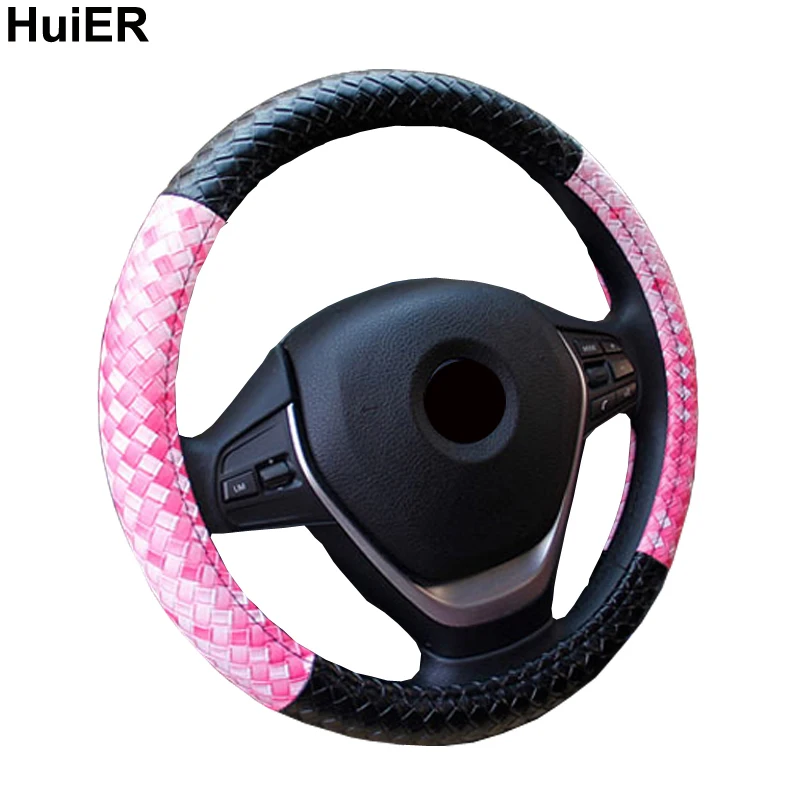 HuiER 3D Woven leather Steering Wheel Cover 5 Colors Anti-slip For 38CM Car Styling Steering-wheel Car-covers Free Shipping
HuiER 3D Woven leather Steering Wheel Cover 5 Colors Anti-slip For 38CM Car Styling Steering-wheel Car-covers Free Shipping