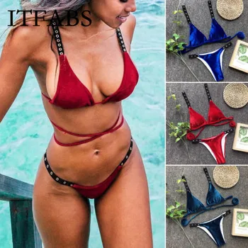 ITFABS Women Summer Swimwear Bikini Set Push-up Padded Bra Bathing Suit Swimsuit 2019 New
ITFABS Women Summer Swimwear Bikini Set Push-up Padded Bra Bathing Suit Swimsuit 2019 New