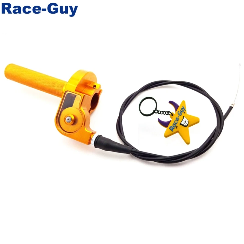 1/4 Turn CNC Alloy Gold Twist Throttle Cable Handle Assembly For TTR KX XR CRF Pit Dirt Bike Motorcycle MX Motocross 50cc 70cc 9
1/4 Turn CNC Alloy Gold Twist Throttle Cable Handle Assembly For TTR KX XR CRF Pit Dirt Bike Motorcycle MX Motocross 50cc 70cc 9