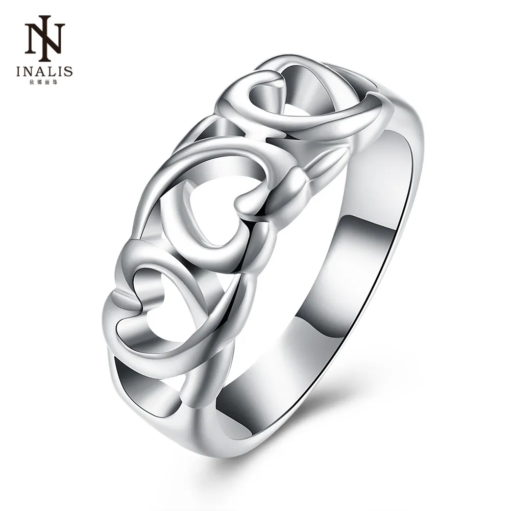 INALIS Romantic Heart-shaped Splicing Openwork Flat Rings For Women Girl Female Jewelry Mother's Day
INALIS Romantic Heart-shaped Splicing Openwork Flat Rings For Women Girl Female Jewelry Mother's Day
