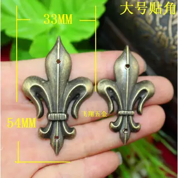 50Pcs 33*54MM/28*46MM Furniture Decorative corner pieces Wooden corner Shield Alloy fillet wrap angle
50Pcs 33*54MM/28*46MM Furniture Decorative corner pieces Wooden corner Shield Alloy fillet wrap angle