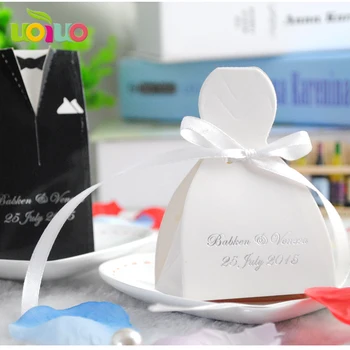 unique romantic bride groom wedding candy box with customize hot stamping name logo
unique romantic bride groom wedding candy box with customize hot stamping name logo