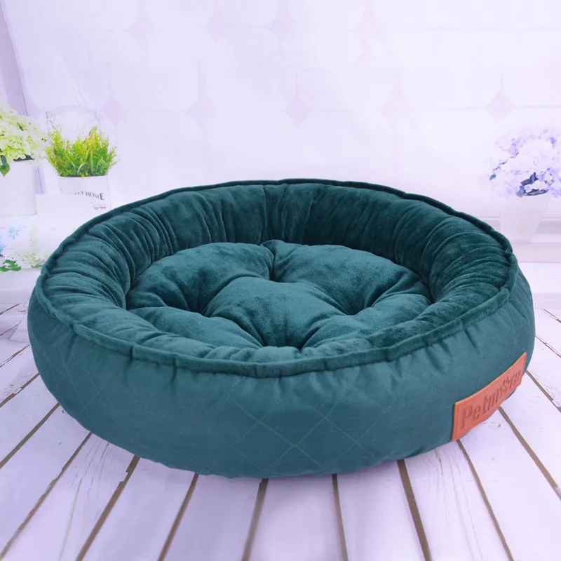 

Quality Pet Dog Bed Cat Play Tent House All Seasons Soft Yurt Bed with Washable Cushion Pet Castle Foldable Puppy Nest